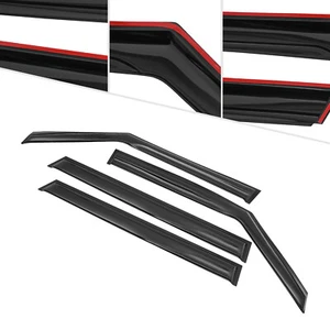 Para Kia Soul 2014-2019 en canal 4 piezas acrílico sol lluvia viseras viento lluvia protector - Imagen 1 de 14