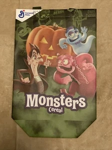 Monsters Cereal Promo Borsa Riutilizzabile Trucchi o Trattamenti Nuova - Foto 1 di 8