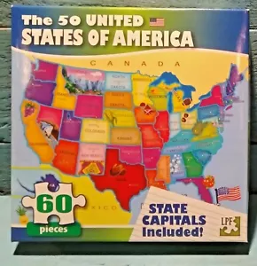 Nuovo Puzzlebug I 50 Stati Uniti d'America puzzle 60 pezzi SPEDIZIONE GRATUITA - Foto 1 di 3