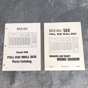 Rock-ola Wallbox 508 Full View Wiring Diagram & Parts Catalog Schematic - Picture 1 of 2