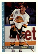 1992-93 O-Pee-Chee Canucks Hockey Card #25 Pavel Bure