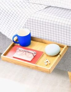 The Original Bedshelfie Wooden Bed Side Shelf Table Tray Caddie For Flat Bed