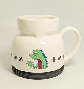 Vintage Netscape Navigator Coffee Bean Mozilla Travel Mug w/ Lid & Base USA Made - Picture 1 of 21