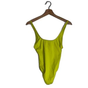 SKIMS SWIM SCOOP NECK ONE PIECE Swimsuit Bathing suit in Citrus size small - Picture 1 of 8