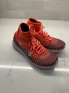 Nike LunarEpic Flyknit Women Size 8.5- Bright Mango Metallic Silver - 849665-800 - Picture 1 of 8
