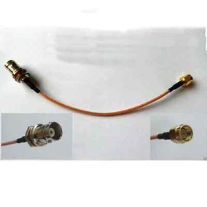 SMA Male to BNC Female Connector 15cm RG316 Adapter Antenna Signal Cable Lead UK - Picture 1 of 6