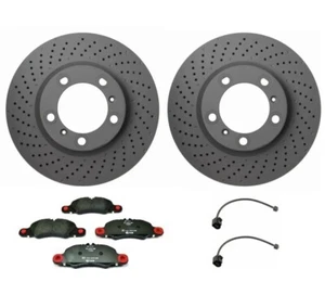 Front Brake Kit Rotors Pad and Sensors For Porsche Boxster Cayman 911 Carrera - Picture 1 of 1