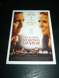 LEAVING LAS VEGAS, film card [Nicolas Cage, Elisabeth Shue, Julian Sands]