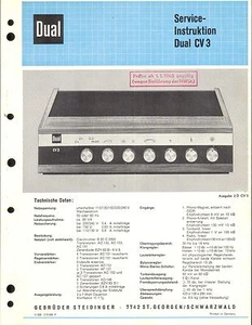 Dual Service Manual für CV 3  Copy - Picture 1 of 1