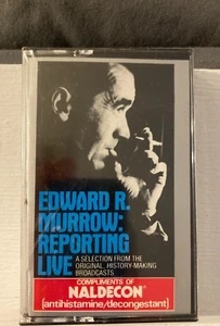 Edward R. Murrow Reporting Live From CBS News Archive Cassette Tape 1986 NEW! - Picture 1 of 2