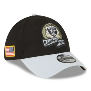 LAS VEGAS RAIDERS New Era 39THIRTY 2022 SALUTE to SERVICE Hat Flex Fit M/L  $38 - Picture 1 of 6