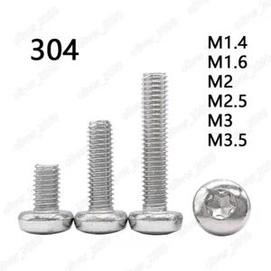 M1,4 M1,6 M2 M2,5 M3 M3,5 304 Edelstahl Torx Sockel Linsenkopfschrauben - Bild 1 von 6
