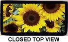 Sunflower Sunflowers Color Photo Checkbook Cover Wallet Credit Card ID Holder NW