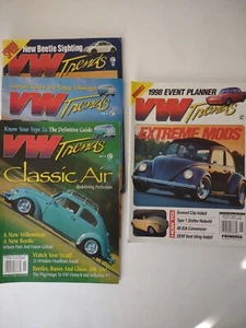 3 1997 Vintage VW Trends Magazine Issues & 1 1998 VW  Volkswagon Beetle Car Lot - Picture 1 of 5