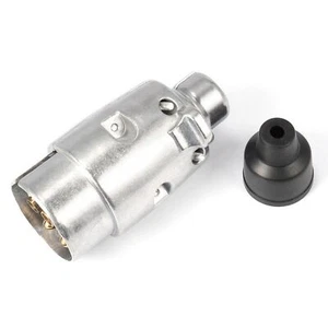 12V 7 Pin Round Connector Towing Trailer Plug Caravan Truck Replacement Parts - Picture 1 of 12