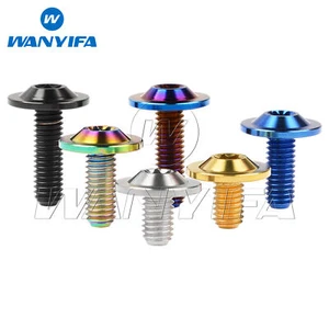 Tornillo de cabeza de ciruela M6x10 15 20 mm perno de titanio TC4 Torx para bicicleta motocicleta automóvil Gr5 - Imagen 1 de 14