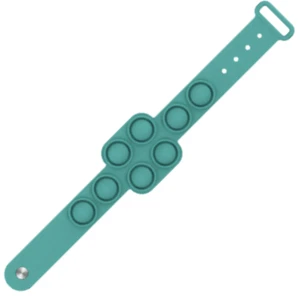 Pulsera Push Pop Bubble Pop Calmante Juguete Pulsera Sensorial Color Liso Verde - Imagen 1 de 3