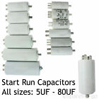 CREDA Capacitor Start Run Motor Capacitors MFD 5UF - 80UF Spade Tabs
