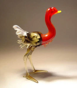 Glass Ostrich Figurine - Picture 1 of 2