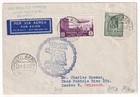 ZEPPELIN 1933 ITALIA Ägäische Inseln Bf Rhodos-Rom- Friedrichshafen -Genf Suisse