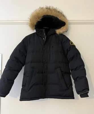 Zavetti Canada Junior Oshawa 3.0 Puffer Jacket Ragazzo Taglia L Età 12-13 Parka Nero - Immagine 1 di 4