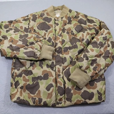 De Colección Chaqueta Cabelas Para Hombres XL Pato Camuflada Ave Acuática Acolchada Caza Abrigo Puffer Foto 1 de 4