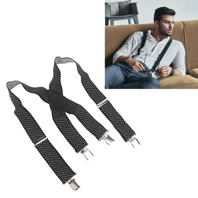 Men Dress Suspenders Thickened Men Suspenders 2in Wide For Office - image 1 of 4