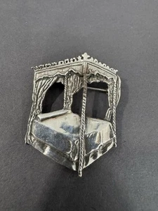 Vintage Sterling REO Victorian Bed Brooch 11.43 Grams - Picture 1 of 6