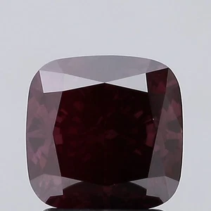 Cushion Square 2.11ct Fancy Deep Pink VS1 IGI CVD Loose Lab Grown Diamond - Picture 1 of 3