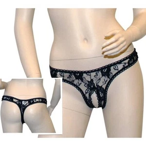 Cottelli Collection Damen Spitze Rio String schwarz rot weiß Panty Slip S M L XL - Bild 1 von 13