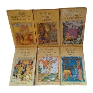 Chronicles of Narnia 1st Scholastic 1987-88 C.S. Lewis (lot of 6 - missing #5) - Imagen 1 de 23
