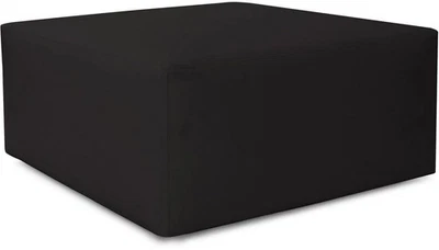 Howard Elliott HEOF22309 Florie Square Ottoman Cover - Cover Only - Black - Image 1 of 4