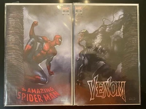 Venom #10 Amazing Spider-Man #7 LUCIO PARRILLO Connecting Virgin Variant Set NM - Picture 1 of 5