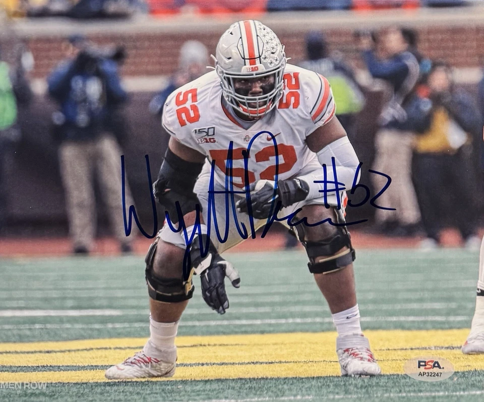 Wyatt Davis Signed Autographed Ohio State Buckeyes 8x10 Photo PSA/DNA COA  - Image 1 of 1