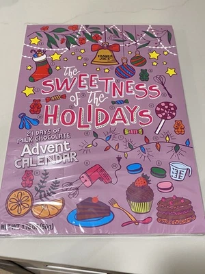 TRADER JOE'S Calendario de Adviento Chocolate con Leche 2025, Cuenta Regresiva Navidad 24 Días Foto 1 de 2