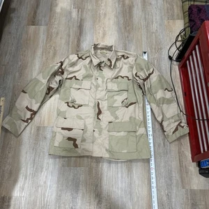 US Military DCU Jacket LARGE REGULAR Navy Desert Camo BDU Ripstop GWOT - Picture 1 of 14