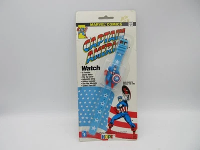 Vintage Captain America Digital Child's Watch [Hope Industries, 1990] NIP! - Image 1 of 4