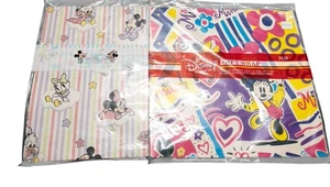 Minnie Mouse Disney Babies Wrapping Paper Cleo Vintage 90s Gift Wrap New 2 Pack - Picture 1 of 5
