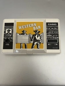 Casio Western Bar folding hand held Video game works and sounds CG-300 READ - Picture 1 of 11
