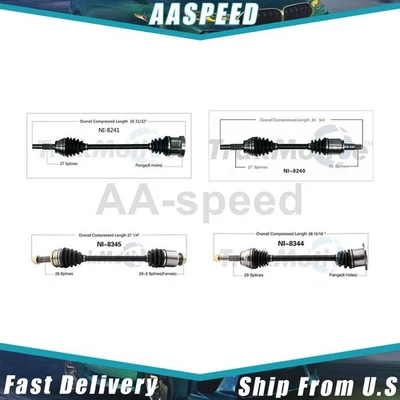 CV Joint CV Axle Front Rear For INFINITI FX35 2008 2007 2006 2005 2004 2003 - Image 1 of 4