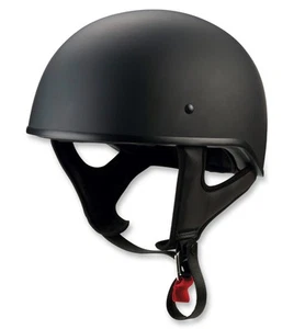 Z1R CC Beanie Motorcycle Half Helmet Flat Black - Picture 1 of 2