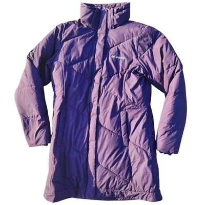 Chaqueta COLUMBIA Mujer Talla MEDIANA Lay D Abajo Cremallera Capucha SIN Piel Sintética Foto 1 de 4