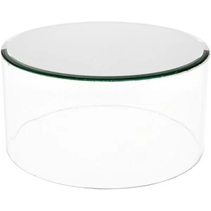 Plymor Klar Acryl Zylinder Display Riser mit Spiegelplatte, 4"" H x 8"" T - Bild 1 von 1