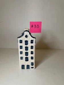 Vintage KLM Airlines Blue Delft Porcelain House #33 Rynbende Distillery Empty Empty - Bild 1 von 9