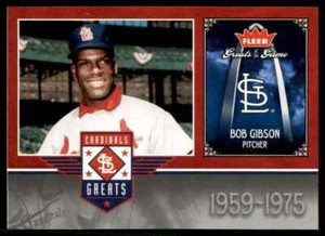 2006 Fleer Greats Of The Game Bob Gibson St. Louis Cardinals