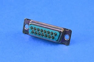 ITT 15 Position D-Sub Receptacle Female Sockets Connector M24308/23-14Z - Picture 1 of 5