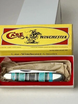 Case Winchester Classics 62091 Large Half Whittler, Turquoise Handles with Box - Image 1 of 4