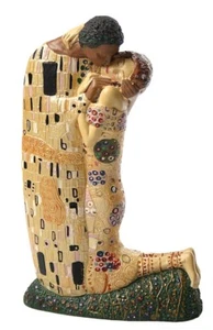 The Kiss Lovers Kissing by Gustav Klimt adattamento statua KL21 Parastone 7,5H - Foto 1 di 4