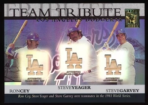 2003 Topps Tribute World Series Team Tribute Cey/Yeager/Garvey 1981 #046/275 - Picture 1 of 2