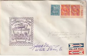 U.S. First Flight Cover 1939 Philadelphia -Camden NJ Rotary WIng PREXIE 1/2 & 5 - Picture 1 of 2